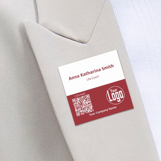 プロフェッショナルイベントQRコードロゴ会社の専門知識 名札