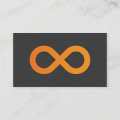 プロフェッショナルインフィニティシンボル（オレンジ） 名刺 (裏面)