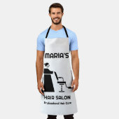 プロフェッショナルウィメンズヘアスタイリングエプロン エプロン (着用した状態)