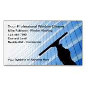 プロフェッショナルウィンドウクリーナーオフィス マグネット名刺 (正面)