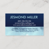 プロフェッショナルウィンドウクリーニングサービス 名刺 (裏面)