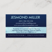 プロフェッショナルウィンドウクリーニングサービス 名刺 (裏面)