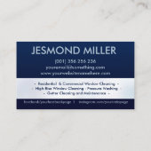 プロフェッショナルウィンドウクリーニングサービス 名刺 (裏面)