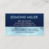 プロフェッショナルウィンドウクリーニングサービス 名刺 (裏面)