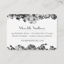 プロフェッショナルウェディングプランナーエレガントブラック&ホワイト