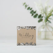 プロフェッショナルウェディングプランナーエレガント素朴フローラ スクエア名刺 (スタンド正面)