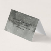 プロフェッショナルウォーターカラーブラックヨガインストラクター 名刺 (裏面)