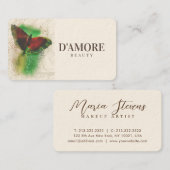 プロフェッショナルウオーターカラーグリーナリーバタフライ 名刺 (正面/裏面)