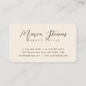 プロフェッショナルウオーターカラーグリーナリーバタフライ 名刺 (裏面)