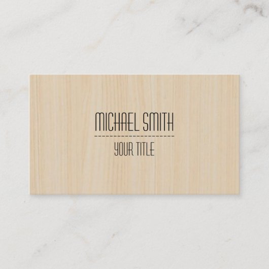 プロフェッショナルウッドグレインルック#14 名刺 (正面)