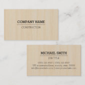 プロフェッショナルウッドグレーンルック 名刺 (正面/裏面)