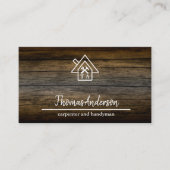 プロフェッショナルウッド建築ハンドメイカーペンター 名刺 (正面)