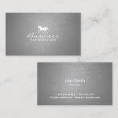 プロフェッショナルウーウマ科のズモダンシルバー 名刺 (正面/裏面)