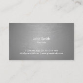 プロフェッショナルウーウマ科のズモダンシルバー 名刺 (裏面)