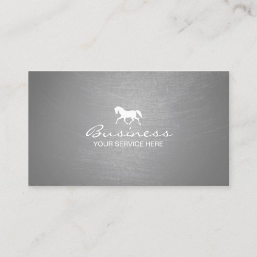 プロフェッショナルウーウマ科のズモダンシルバー 名刺 (正面)