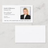 プロフェッショナルエグゼクティブフォト 名刺 (正面/裏面)