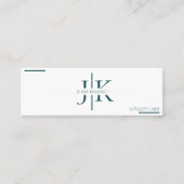 プロフェッショナルエメラルドグリーンモダンミニマルサロン ロイヤリティカード (正面)