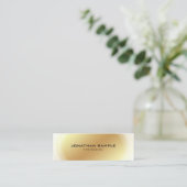 プロフェッショナルエリート金ゴールドエレガントデザインプレインシック スキニー名刺 (スタンド正面)