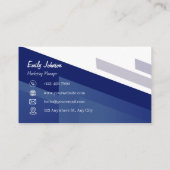 プロフェッショナルエレガンスインブルービジネスカード 名刺 (裏面)