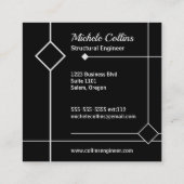 プロフェッショナルエレガンススクエア名刺 スクエア名刺 (裏面)