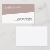 プロフェッショナルエレガントお洒落デザインモダンテンプレート 名刺 (正面/裏面)