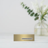 プロフェッショナルエレガントのコンテンポラリー黄金 スキニー名刺 (スタンド正面)