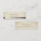 プロフェッショナルエレガントのスタイリッシュ輝き スキニー名刺 (正面/裏面)