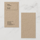 プロフェッショナルエレガントのミニマルモダン主義者 名刺 (正面/裏面)