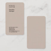 プロフェッショナルエレガントのミニマルモダン主義者 名刺 (正面/裏面)