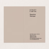 プロフェッショナルエレガントのミニマルモダン主義者 名刺 (外部フラット)