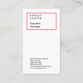プロフェッショナルエレガントのミニマルモダン主義者 名刺