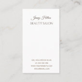 プロフェッショナルエレガントのモダン輝き 名刺 (裏面)