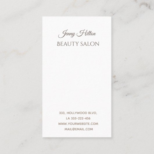 プロフェッショナルエレガントのモダン輝き 名刺 (裏面)