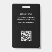 プロフェッショナルエレガントの写真とロゴ バッジ (裏面)