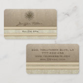 プロフェッショナルエレガントの華やかなタンポポ 名刺 (正面/裏面)