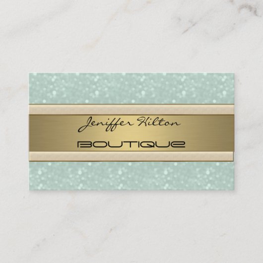 プロフェッショナルエレガントの豪華な金ゴールドストライプ 名刺 (正面)