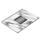 プロフェッショナルエレガントアラバスターマーブルパターン ノートブック (左側)