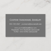 プロフェッショナルエレガントアラバスターマーブルパターン 名刺 (裏面)