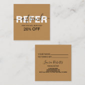 プロフェッショナルエレガントオレンジテラコッタボホセールズ 紹介カード (正面/裏面)