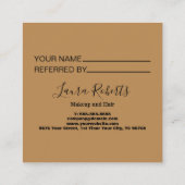 プロフェッショナルエレガントオレンジテラコッタボホセールズ 紹介カード (裏面)