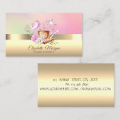 プロフェッショナルエレガントカップケーキベーカリーツール花 名刺 (正面/裏面)