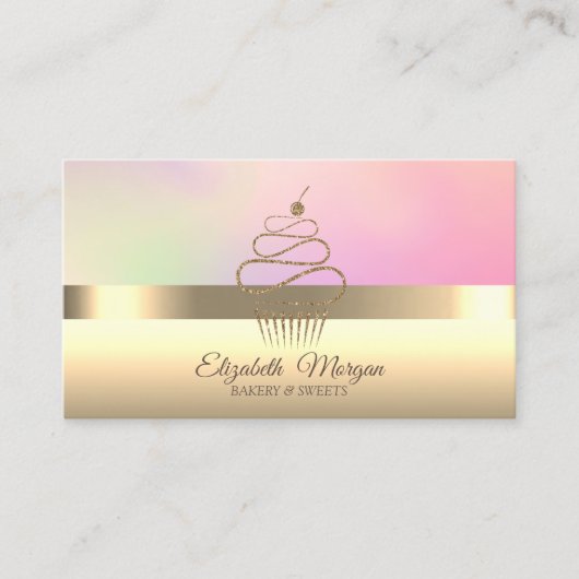 プロフェッショナルエレガントカップケーキベーカリー 名刺 (正面)