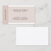 プロフェッショナルエレガントカラーシンプルモダンプレーン 名刺 (正面/裏面)