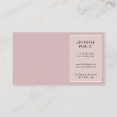 プロフェッショナルエレガントカラーモダンクリエイティブシック 名刺 (裏面)