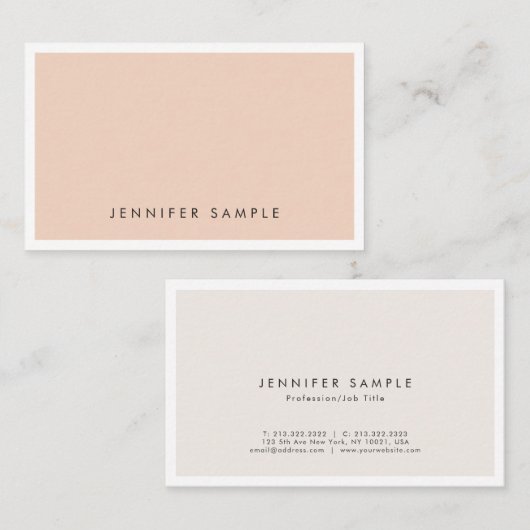 プロフェッショナルエレガントカラーモダンクリエイティブデザイン 名刺 (正面/裏面)