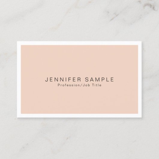 プロフェッショナルエレガントカラーモダンシックデザイン 名刺 (正面)