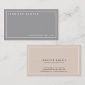 プロフェッショナルエレガントカラーモダントレンディーデザイン 名刺 (正面/裏面)