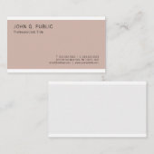 プロフェッショナルエレガントカラーモダンプレーン 名刺 (正面/裏面)