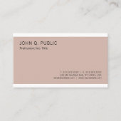 プロフェッショナルエレガントカラーモダンプレーン 名刺 (正面)