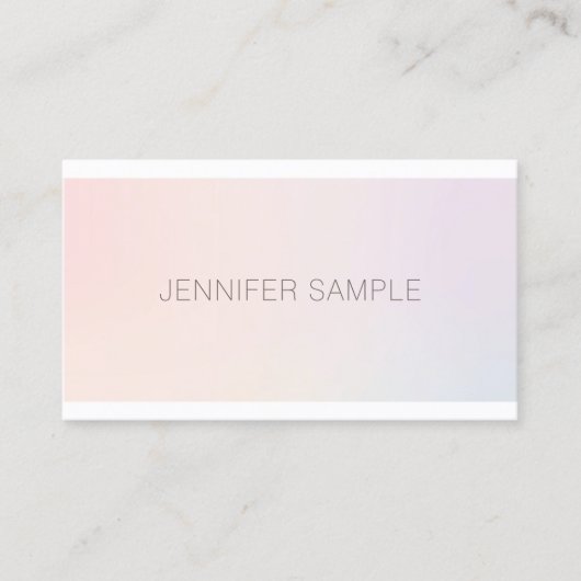 プロフェッショナルエレガントカラー調和プモダンラン 名刺 (正面)